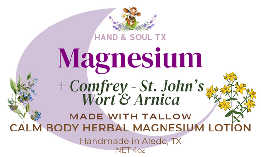 Magnesium + Comfrey, Arnica & St. John's Wort